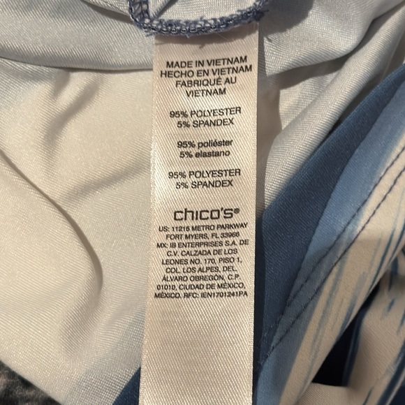 Weekends by Chicos navy swirl size 1 - Picture 4 of 4